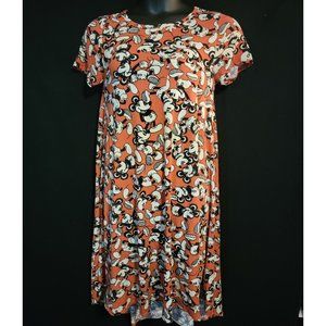 Lularoe Carly XS Mickey Dress Hi Lo Fits Larger